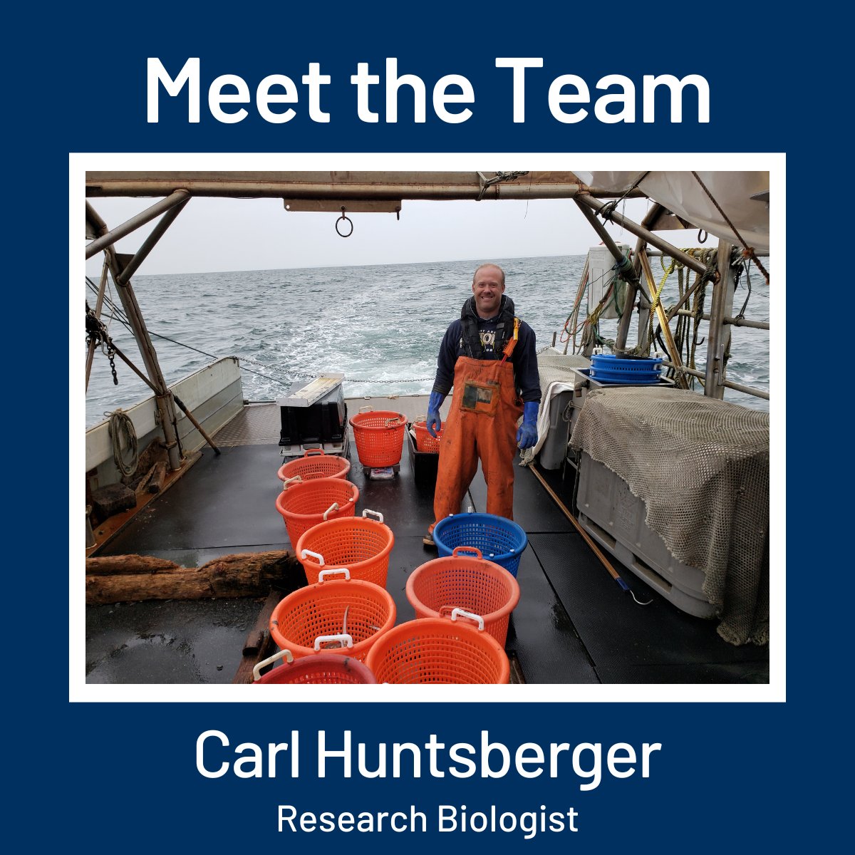 Today we are introducing you to Carl Huntsberger for our #MeetTheTeam feature! Carl received his Bachelors degree from <a href="/myrwu/">Roger Williams University</a> and his Masters degree from the <a href="/UMaine/">University of Maine</a> <a href="/UMaineDMC/">Darling Marine Center</a>.