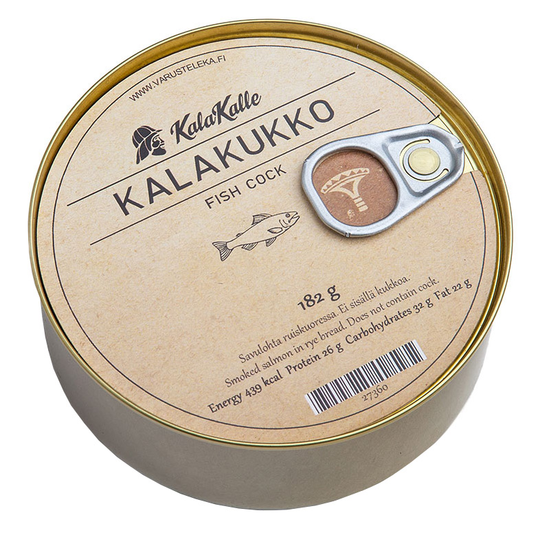 Marketing problem of the day. Finnish name for fish with bread. Kala Kukko means Fisk Cock. Now sell it to English speaking people. Marketing guy says "Lets add "does not contain cock" in fine print at the bottom. Problem...solved