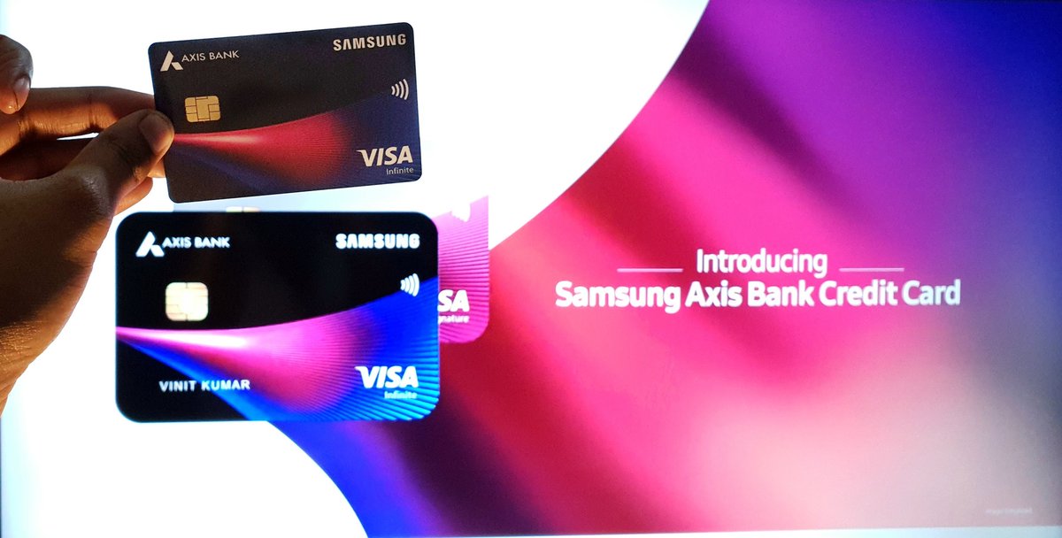 Rajatkumar_sol's tweet photo. Introducing Samsung Axis Bank Credit Card by @SamsungIndia in partnership with @AxisBank , powered by @Visa_IND
#TenTenTen #Get10WithSamsung https://t.co/tkQiT0bdPZ