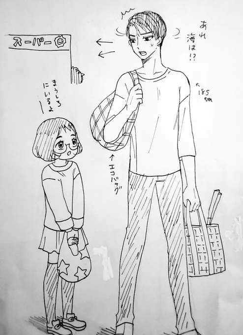 よく妹を見失う星野くん

#日向さん星野です 