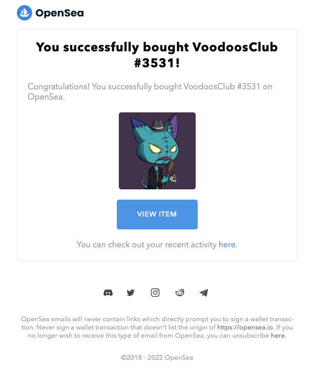 pnftly's tweet photo. I recently listened to "Phillip Boa and the Voodooclub" again for ages. Inspired by this, I searched a bit for voodoo on @opensea 😱 That's when the VoodoosClub Collection caught my eye and I just had to get one of the cool VoodoosClub #NFTs👍👽 
#NFT #nftcollectors #NFTCommunity https://t.co/GAyrbSwDez