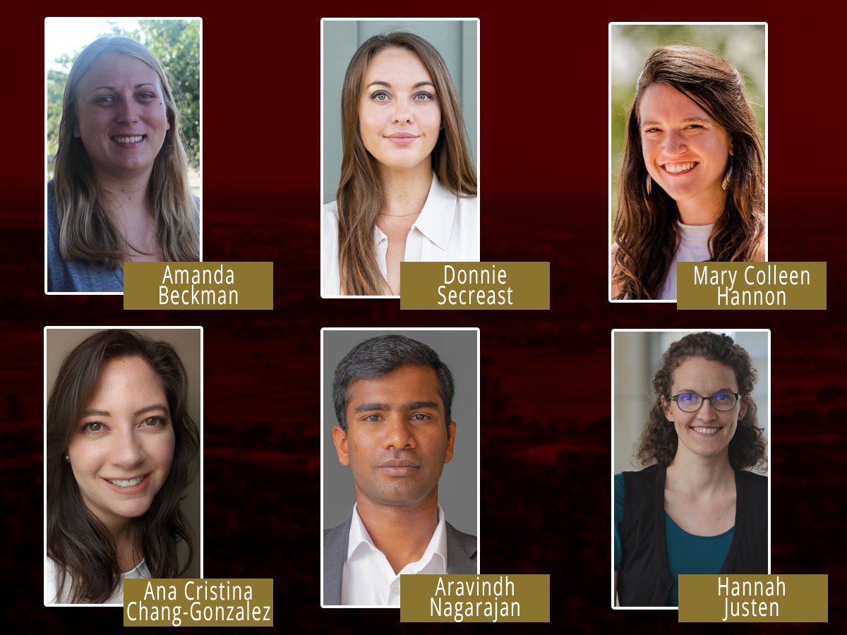 TAMUGradSchool's tweet photo. Congrats to Amanda Beckham, Ana Chang-Gonzalez, MC Hannon, Hannah Justen, Aravindh Nagarajan, and Donnie Secreast for being named Texas A&amp;M's 2022 U.S. Senator Phil Gramm Award Winners!
https://t.co/YXAutSNEtQ

@AggiesByTheSea @TAMUGENE @TAMUArtSci @TAMU_Biology @bmentamu https://t.co/BvsO3DUvQ0
