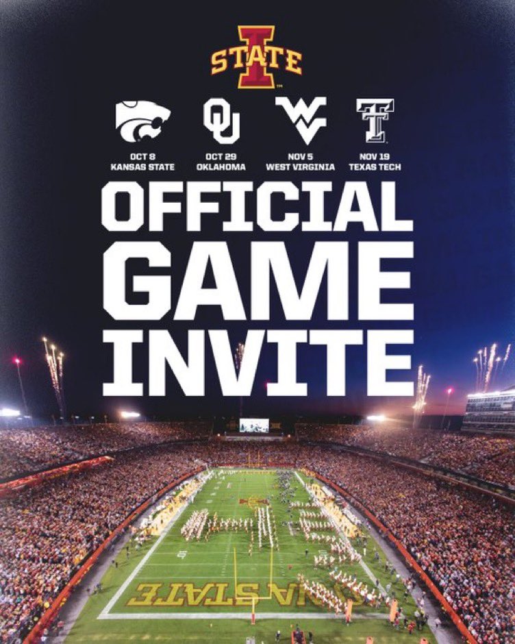 Thanks for home game invitation looking forward to it <a href="/DerekHoodjer/">Derek Hoodjer</a> <a href="/Coach_Kratch/">Colby Kratch</a> @CoachNateISU <a href="/RaySouthFB/">Raytown South High School Football</a> ❤️💛