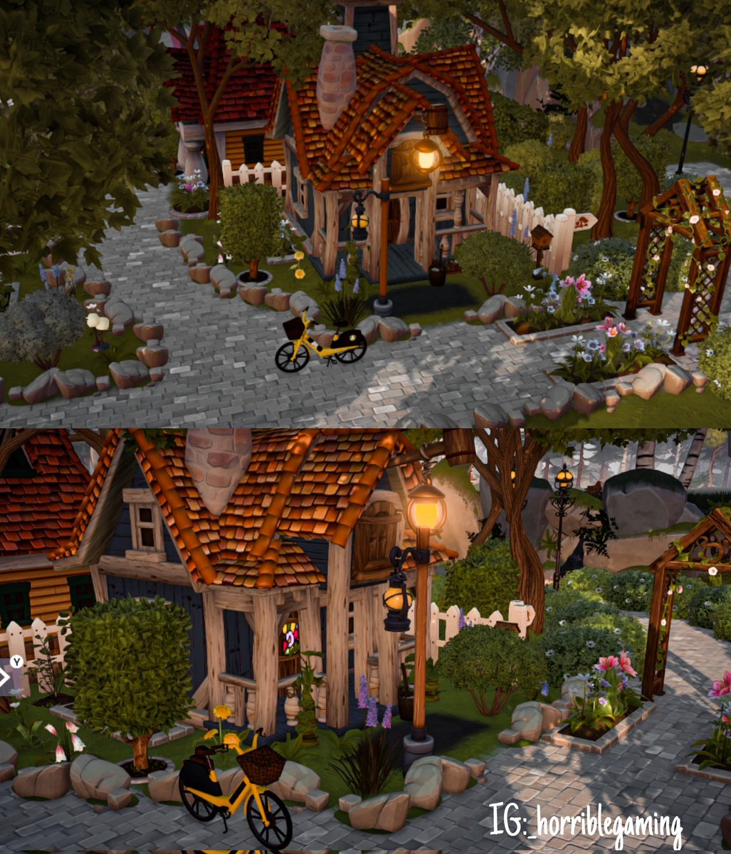 _HorribleGaming's tweet image. Goofy's cottage in the woods❤ I don't have many items unlocked yet but im still trying out build ideas in case you're in my position and wanting something a little more 
Aesthetic. I also found us a new plaza/entry layout idea👀 1/? #DisneyDreamlightValley