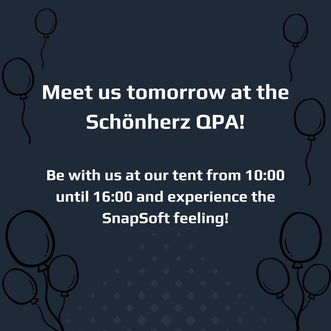 Tomorrow is the day of the Schönherz Qpa, where we'll be present as one of the sponsors of the event. This is a perfect opportunity to get to know us and experience the SnapSoft feeling. 😎

#snapsoft #schönherz #bme #university #gift #ps #vr #software #softwareengineering  #code