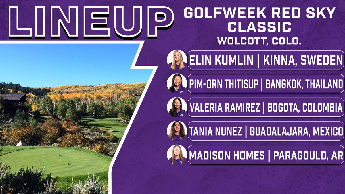 Take a look at our lineup as we get set to start the Golfweek Red Sky Classic! The Bears are set to take the course at 11:40 a.m.

📊- bit.ly/3CbgU8b

#BearClawsUp