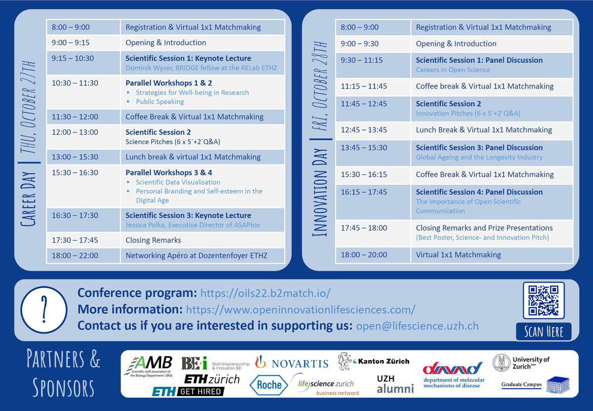 🔍Check out the updated program of #OILS22 &amp; join from anywhere🌐The meeting is #open to participants worldwide, thanks to #virtual format. Register here➡️ oils22.b2match.io 🌟50% discount till end of September with the code "SocialMedia_OILS22-50". #OpenScience #Innovation