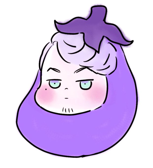 「blue eyes eggplant」 illustration images(Latest)
