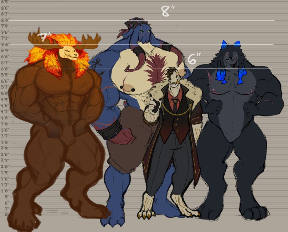 Entitropy's tweet image. Say hello to Pherodas, the big intimidating softie who is also Enti&apos;s illithid husband!

#Entitropy #OcPherodas