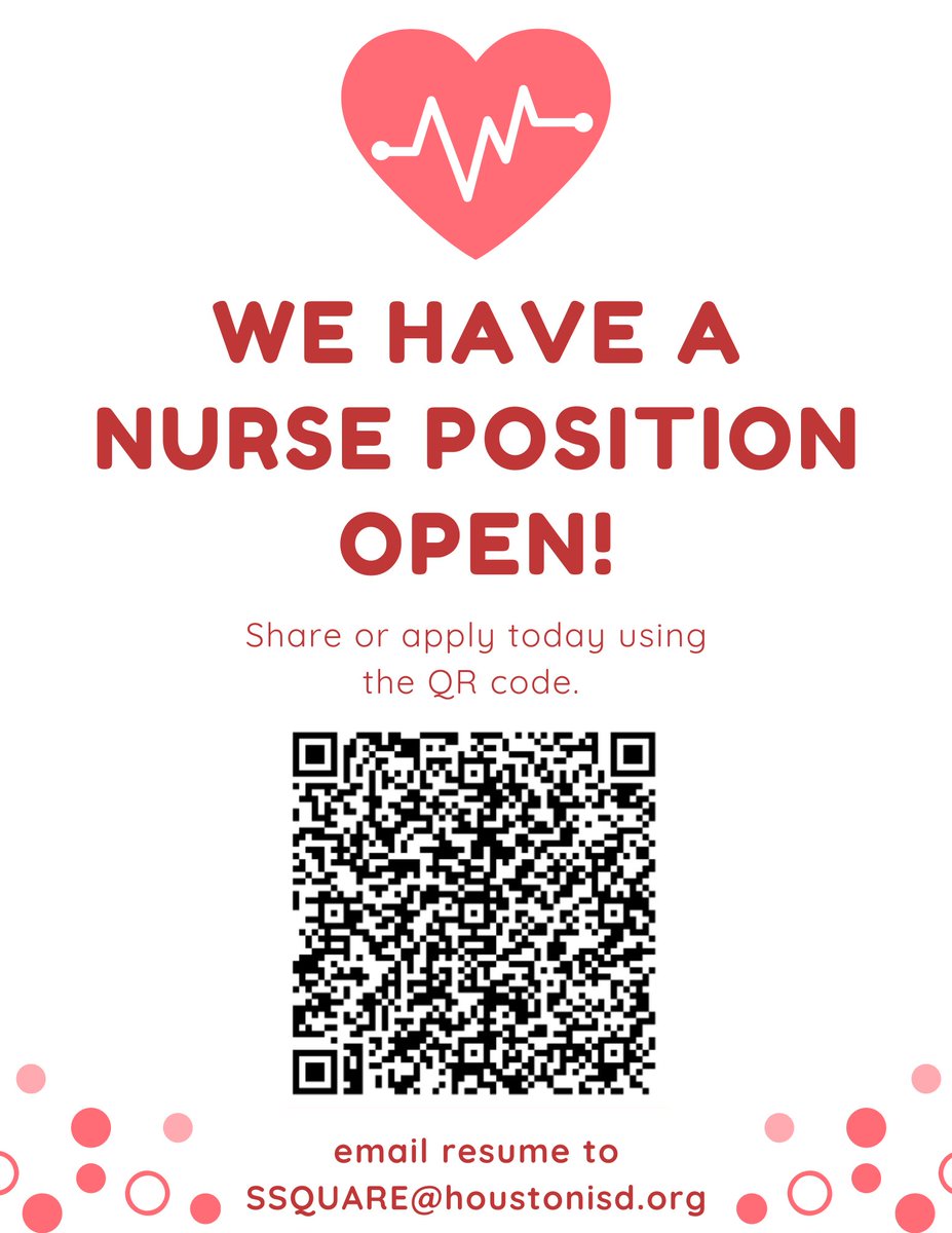 East Early College HS (@east_echs) on Twitter photo We are looking for a School Nurse! If you are interested, or know someone who might be interested in this position, please scan the QR code and email resume to Principal Square. 🧑⚕️🩺 <a href="/stephsquare/">Stephanie Square</a> <a href="/NirmolLim/">Nirmol Lim</a> @GPonceHS We are looking for a School Nurse! If you are interested, or know someone who might be interested in this position, please scan the QR code and email resume to Principal Square. 🧑⚕️🩺 <a href="/stephsquare/">Stephanie Square</a> <a href="/NirmolLim/">Nirmol Lim</a> @GPonceHS
