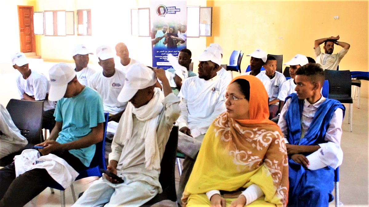 Radio_RJS's tweet photo. La caravane nationale de sensibilisation à #RJS en Mauritanie s’est achevée le 13/09 à Atar. L’occasion de sensibiliser les jeunes de la Wilaya de l'Adrar à ce projet de radio transnationale dédié à la jeunesse du Sahel, pour qu’ils se l’approprient pleinement. https://t.co/jg5dwtwVwv