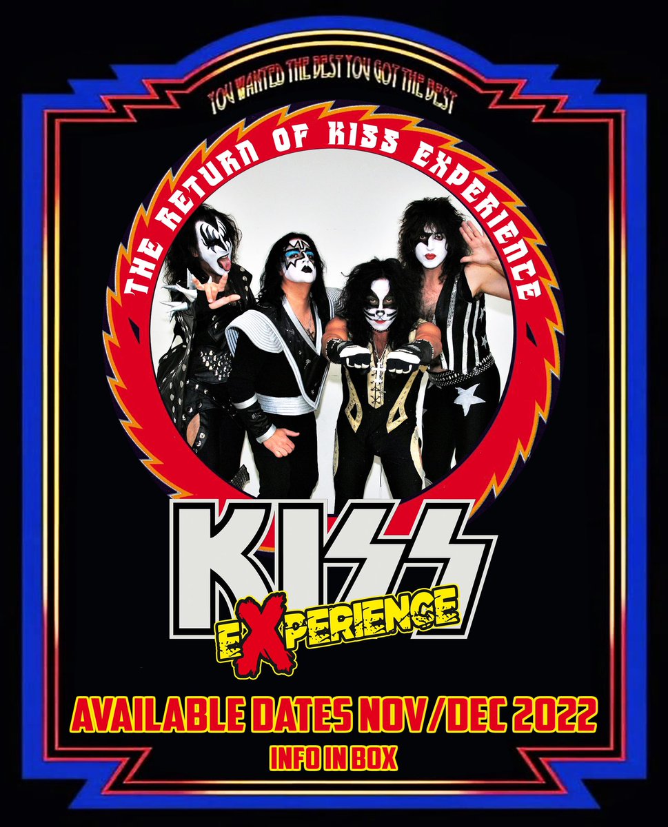 VUELVE KISS EXPERIENCE!!! Fechas disponibles para noviembre y diciembre 2022 😎🤘más info por privado #kiss #tributeband #rock #españa🇪🇸