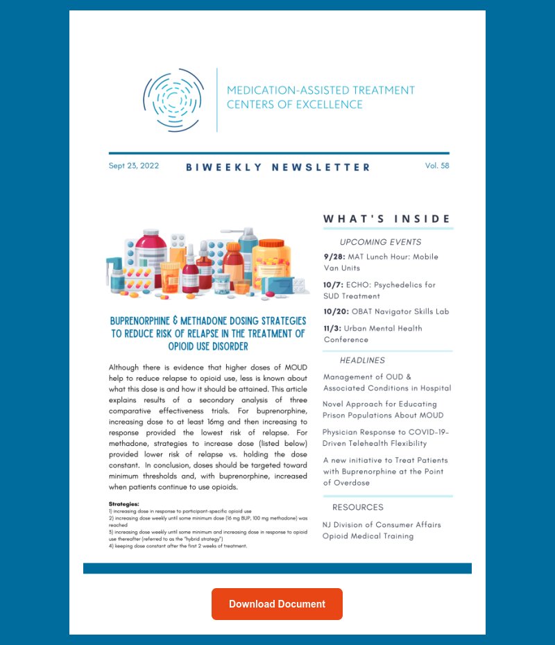 Rutgers_ADM's tweet photo. Check out our most recent #newsletter! All previous newsletters &amp; subscription to our listserv can be found on our website! #MATeverywhere #harmreduction 

https://t.co/h1OztcMxAv https://t.co/jxlQQlRov7