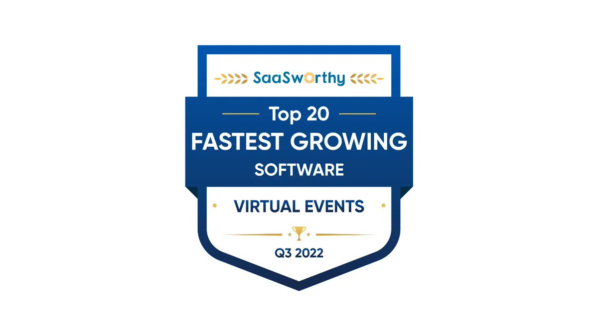saasworthy's tweet photo. SaaSworthy ranks Goldcast as the Fastest Growing Software in Virtual Event Platforms.
https://t.co/FbzqWsv80C
Well done team @Goldcast!
#saasworthy #goldcast #awards #virtualeventplatforms #saas https://t.co/6ah9gwD1Fx