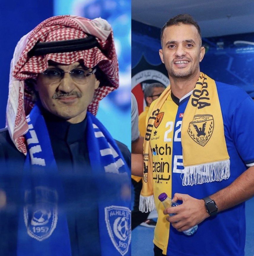 Saleh_R9's tweet photo. ماقام به العراب والمُلهمْ لكل الرياضيين الوليد بن طلال بحق نواف الخالدي وتكريمه بمليون ريال في يوم الاعتزال هو تكريم لكل هلالي ، وبالفعل ياحظ الهلاليين بالهلال وياحظ الهلال برجاله وجمهوره ، لذلك النظرية تقول : سعادتك تكمن بميولك فمجرد أن تكون هلالي فأنت جمعت المجد بكل اشكاله 💙 https://t.co/KvM0iTurC6