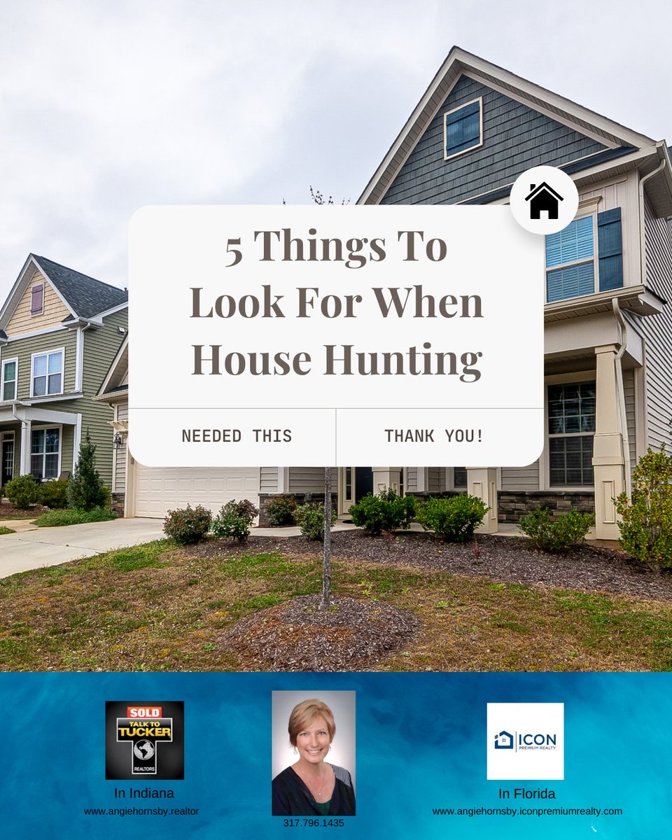 Angie46143's tweet photo. 5 things to look for when house hunting 🏡

◾️ Location
◾️ Site
◾️ Neighborhood
◾️ Floor Plan
◾️ Kitchen

What is one thing you wish you had known about your current home before you moved in?

#househunting #housingmarket #homebuying #homebuyer #newhomeowner #homeowner https://t.co/mVN7H2BO52