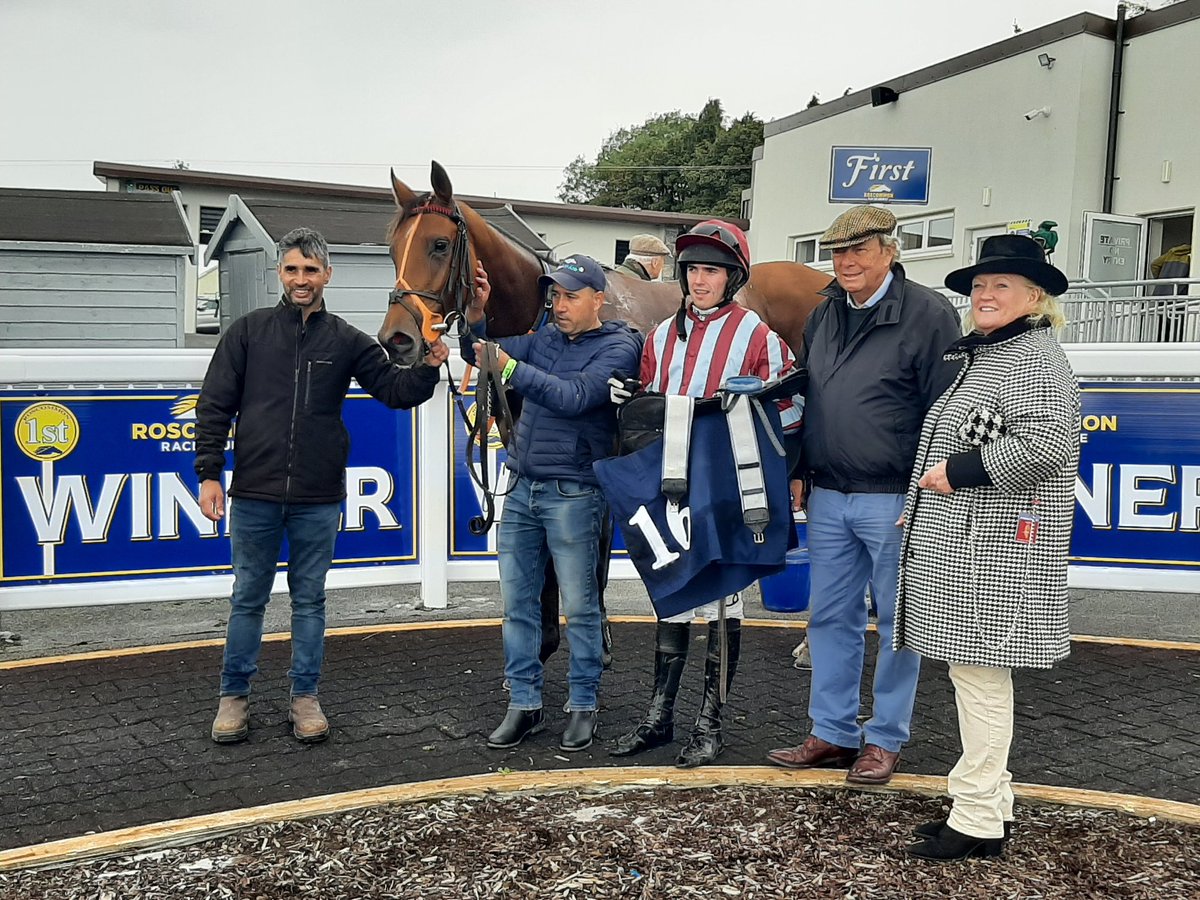 Betty Dutton &amp; <a href="/DarraghOKeeffe8/">Darragh O Keeffe</a> after winning <a href="/RoscommonRaces/">Roscommon Racecourse</a> <a href="/EdwardJOGrady/">Edward J O'Grady</a>