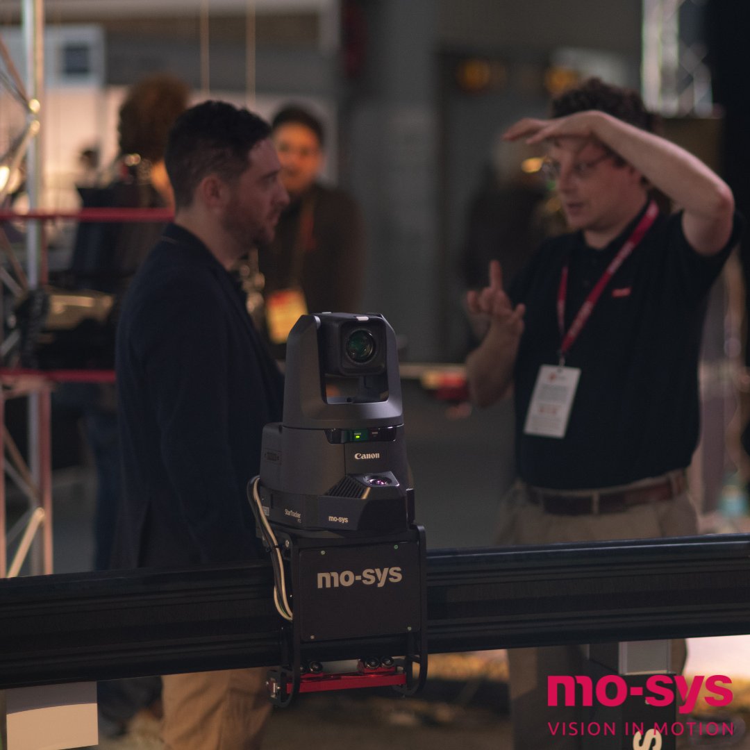 mo_sysLab's tweet photo. We enjoyed demonstrating our new #MoRail at #IBC2022. MoRail is our new high-performance motorized rail for regular or virtual newsroom studios. Read more: https://t.co/cSqnHitPEV  #VirtualProduction #broadcast #VP https://t.co/WTq1RmRT3V