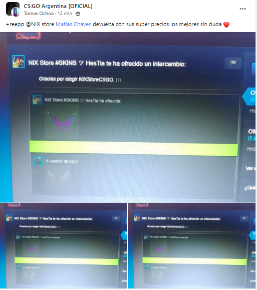 NIXStoreCSGO's tweet photo. La mejor cotizacion en NIX Store CSGO !
No dejes pasar la oportunidad y sacale buena money a tu inventario :)
#SKINS #CSGO #NIXSTORECSGO https://t.co/TSRvwqws1Y