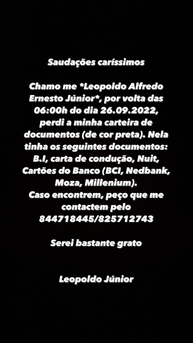 AbedDeJesus's tweet photo. Peço retweet fam🙏🏾 https://t.co/xTyTpXx5Ff