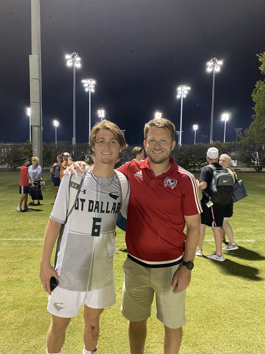 coachiankeeble's tweet photo. One of the best to ever do it for @LOJOboysSoccer! My former player @AlanBeaney4 is still playing at the next level. Always fun watching you play! #nextlevelleopard https://t.co/BJaEIrtaoH
