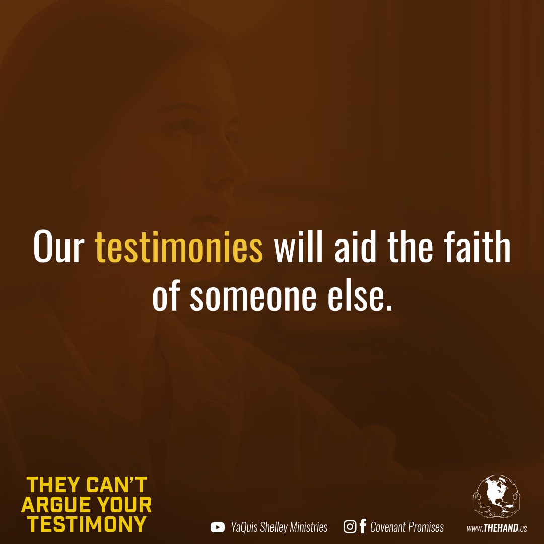 HandoftheLord's tweet photo. Our testimonies have power! Can God trust us with what He takes us through, that all glory and honor will come back to Him?
.
.
#TheyCantArgueYourTestimony #Power #DecaturChurch #AtlantaChurch #THOTLI #CovenantPromises https://t.co/0GOvTj4zOT