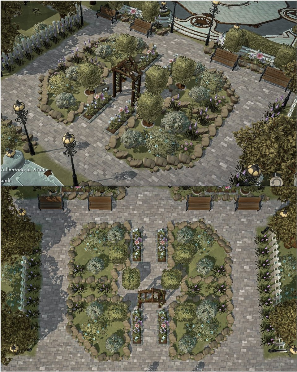 YLLY_COZY_GAMES's tweet image. This is the square seen from above🫶🏻
I will stop with the decorations for a few days because I need to go on with the missions (I am quite behind😅) Where are you?  I am still at level 16🥲🥲
#DDLVCommunity #DisneyDreamlightValley #DDLV #DreamlightValley #gameloft #disney #ACNH