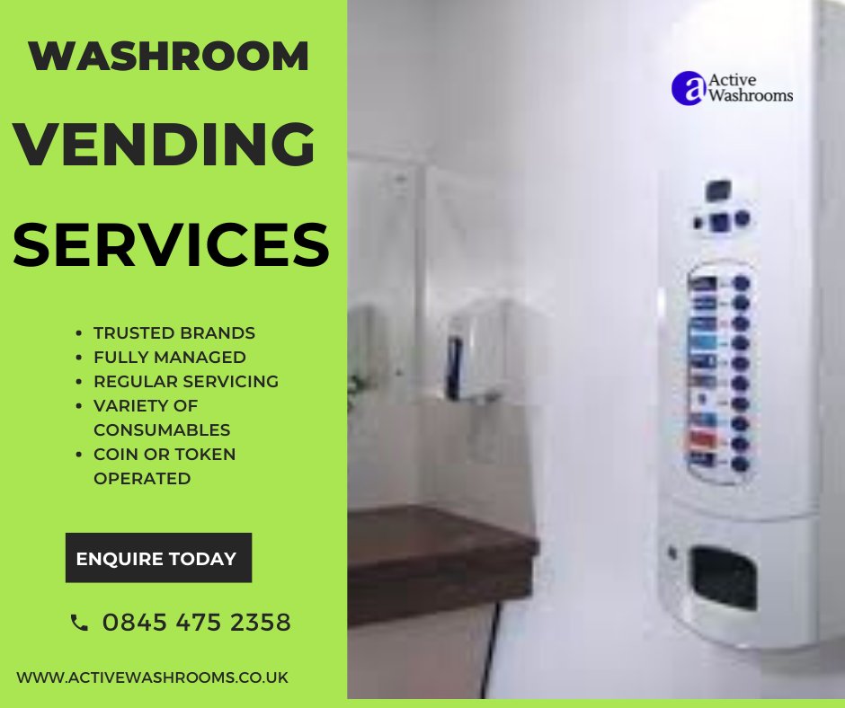 ActiveWashrooms's tweet photo. Our Multi Vend is ideal for high traffic washrooms with varying requirements. This machine can dispense products from a choice of well known brands.
Talk to our team today on 0845 4752358 https://t.co/6Jxk4cOR5g
#MultiVend #WashroomVending #LeadingTheWay #ActiveWashrooms https://t.co/vbhR7pxiBW