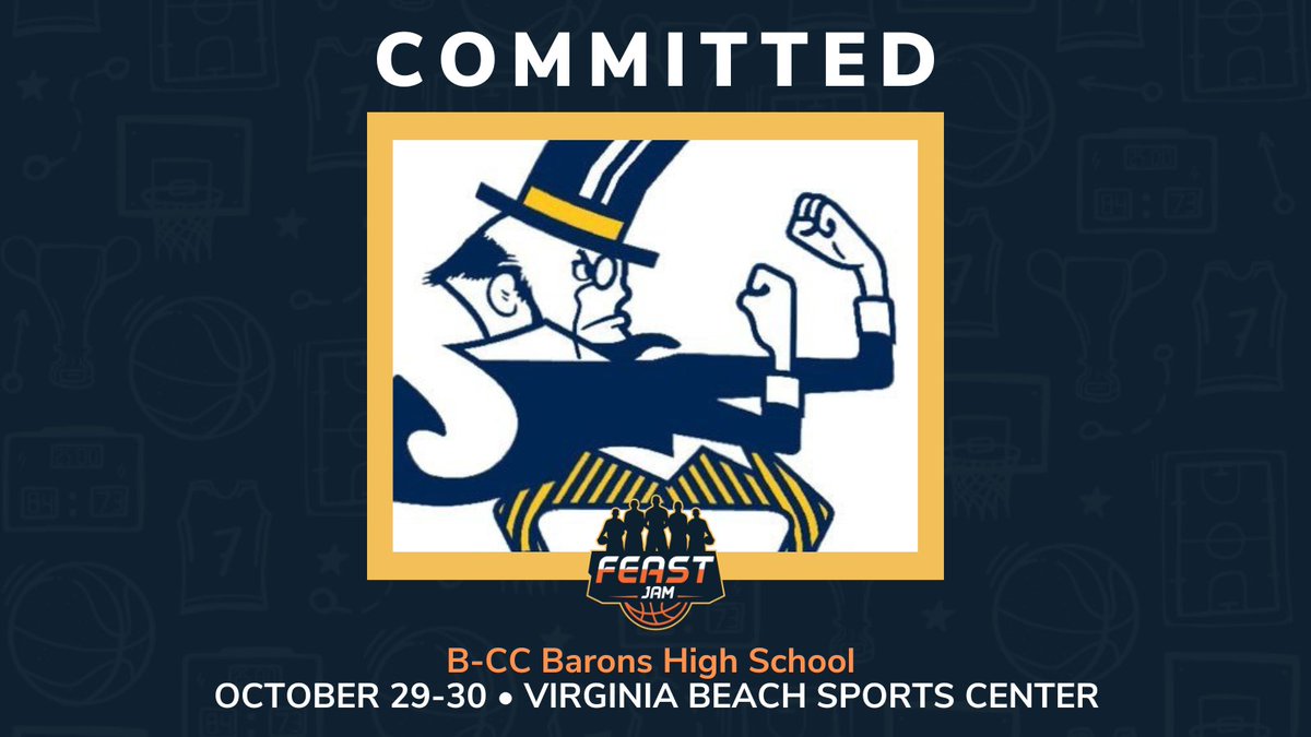 Glad to have @bcchoops back again for Feast Jam October 29th-30th at @VBSportsCenter. We'll have a variety of teams throughout the region. -Boys/Girls -Varsity/JV/Grades 5th-8th