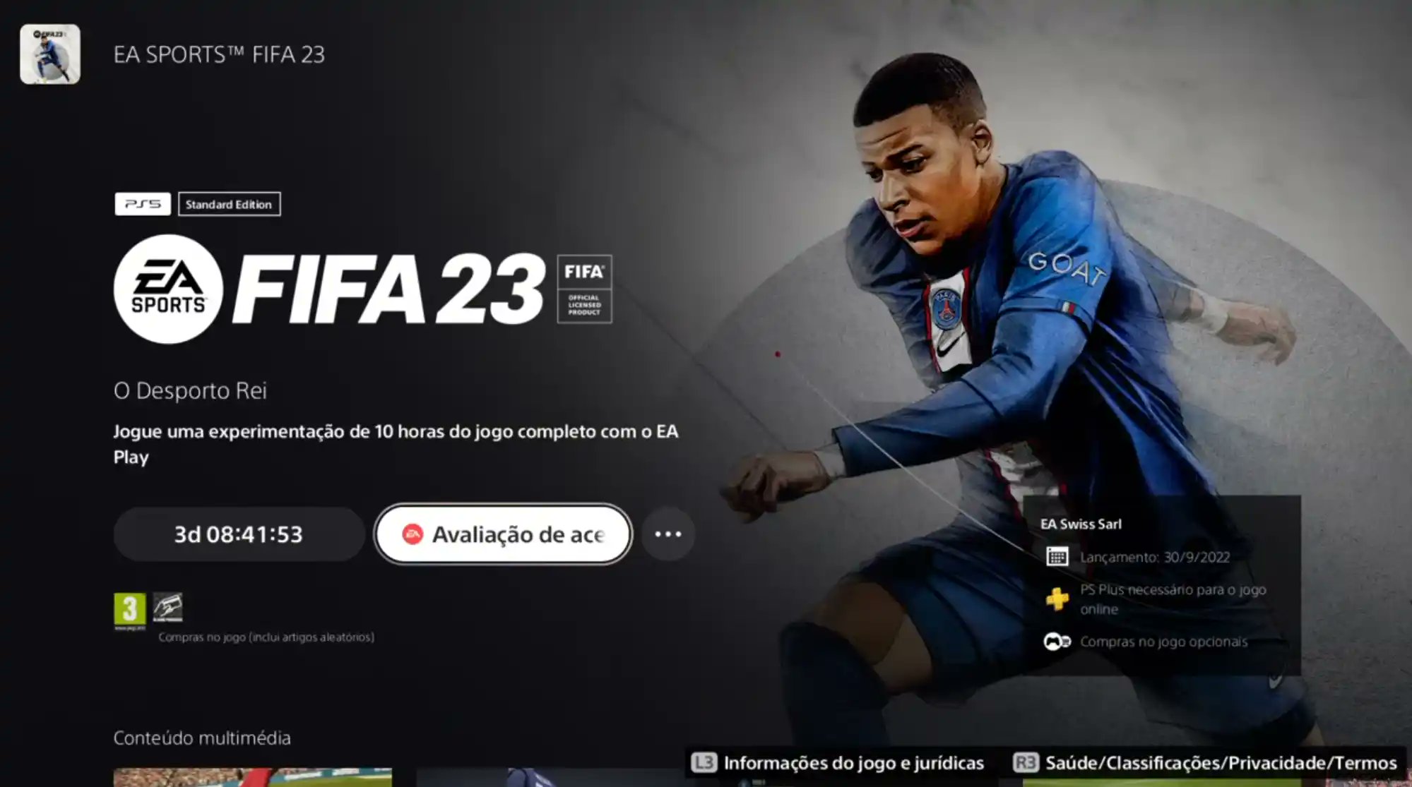 FIFA 23 - PS5 - Compra jogos online na