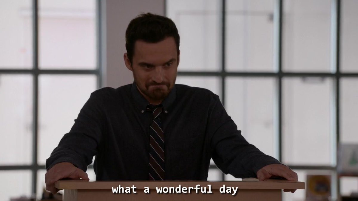 out of context new girl tweet media
