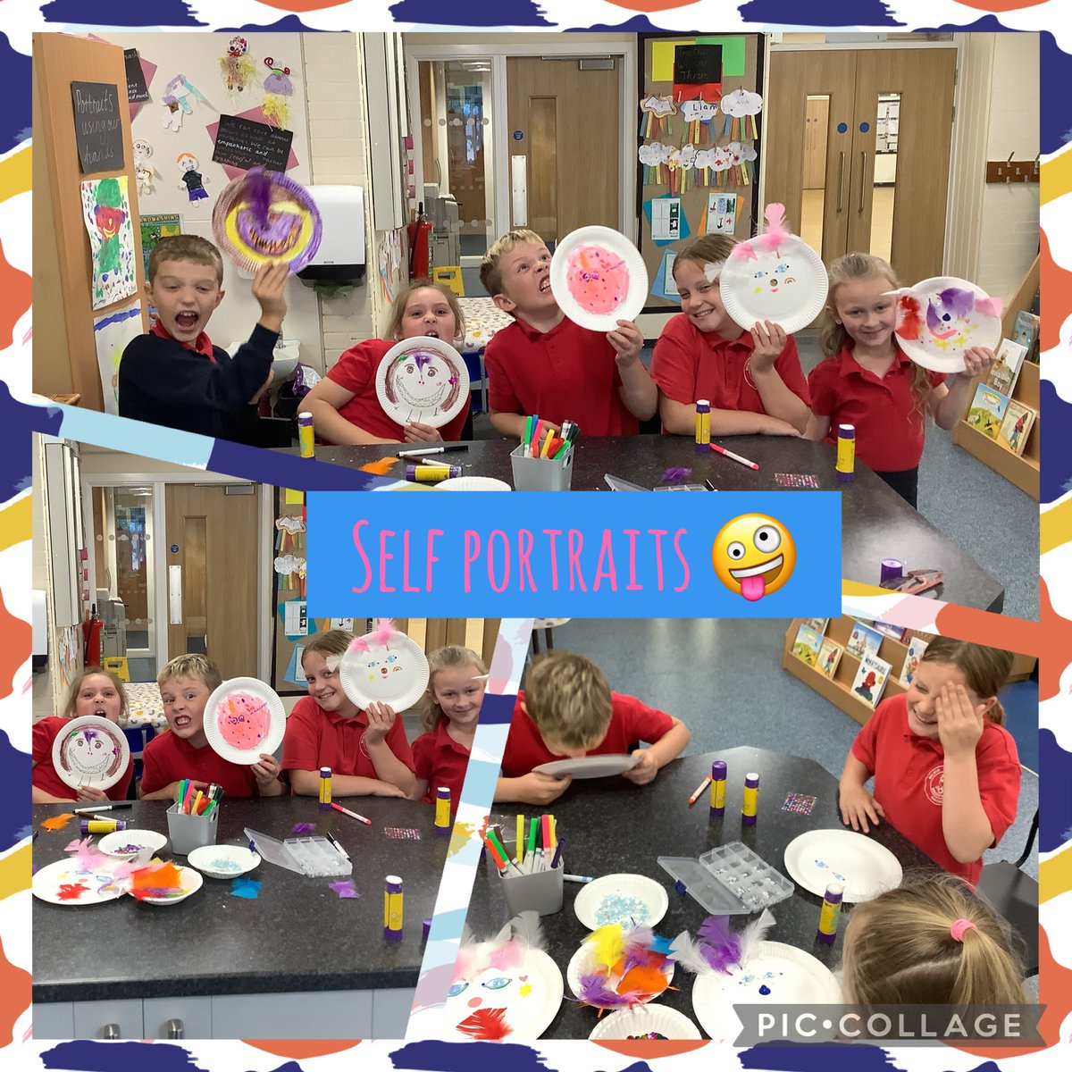 MasefieldCP's tweet photo. Getting to know each other, making our very own self portraits @ThriveApproach 
#keeptalking #newfriends #wellbeing #funnyfaces  #powerandidentity https://t.co/7z1poB8k0q