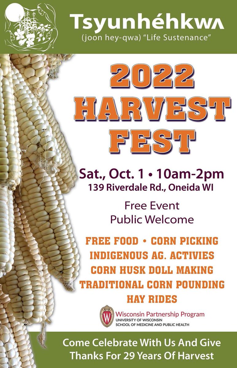 We will be providing complementary transportation from Norbert Hill Center to Tsyunhehkwa on October 1, 2022 from 10:00am-2:00pm for the event. Our buses are wheelchair accessible and our drivers look forward to seeing our friends and making new ones! 
Yaw^ko (Thank you)