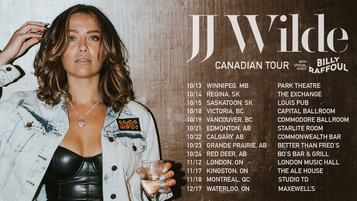 Excited to announce we’ve added a final stop on my Canadian Headlining tour, a hometown show at Maxwell’s on December 17th!! JJ Wilde App presale begins tomorrow @ 10AM EST, general on sale begins this Friday @ 10AM EST. linktr.ee/jjwildechild