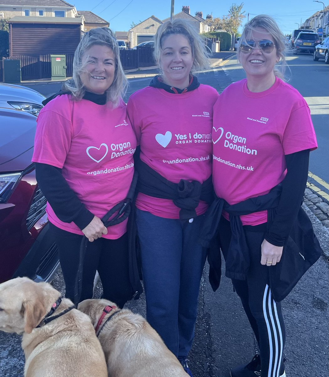 Heart Walk for organ donation week with the ICU girls at West Cumberland Hospital #OrganDonationWeek #NCIC #RaceForRecipients #organdonation