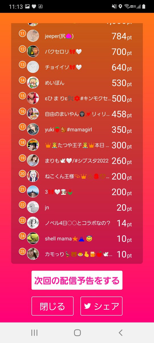 GRIidua178WHGxG's tweet photo. 最終日！
皆様ほんと応援ありがとうございました。
2位という素晴らしい結果に満足です。

そして、さやこちゃん、さやこちゃんファミリーのみんなもほんとにありがとうございました。

これからも応援してます❗

あんた達サイコーだぜ👍️😭

#ミクチャ #MixChannel 
#ライバー https://t.co/11KJZYenHE