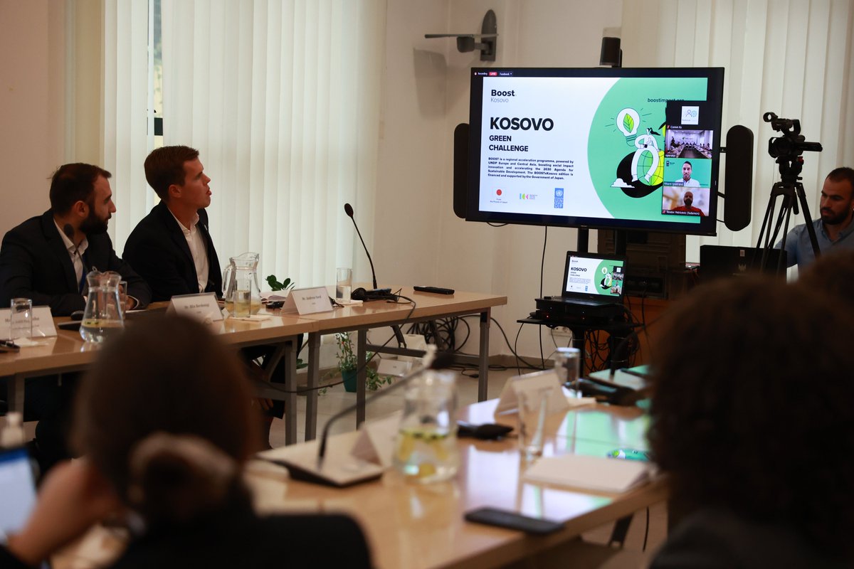 UNDP_Kosovo's tweet photo. #BOOSTKosovo was just launched & is now open for innovative solutions contributing to #sustainable recovery & #green growth. Owners of small & medium enterprises, check out the website to learn more about #BOOST:🔗https://t.co/Lp836z8qqU
#SDG17 #BOOSTImpact #ClimateChange https://t.co/y5HQ1oaYhB