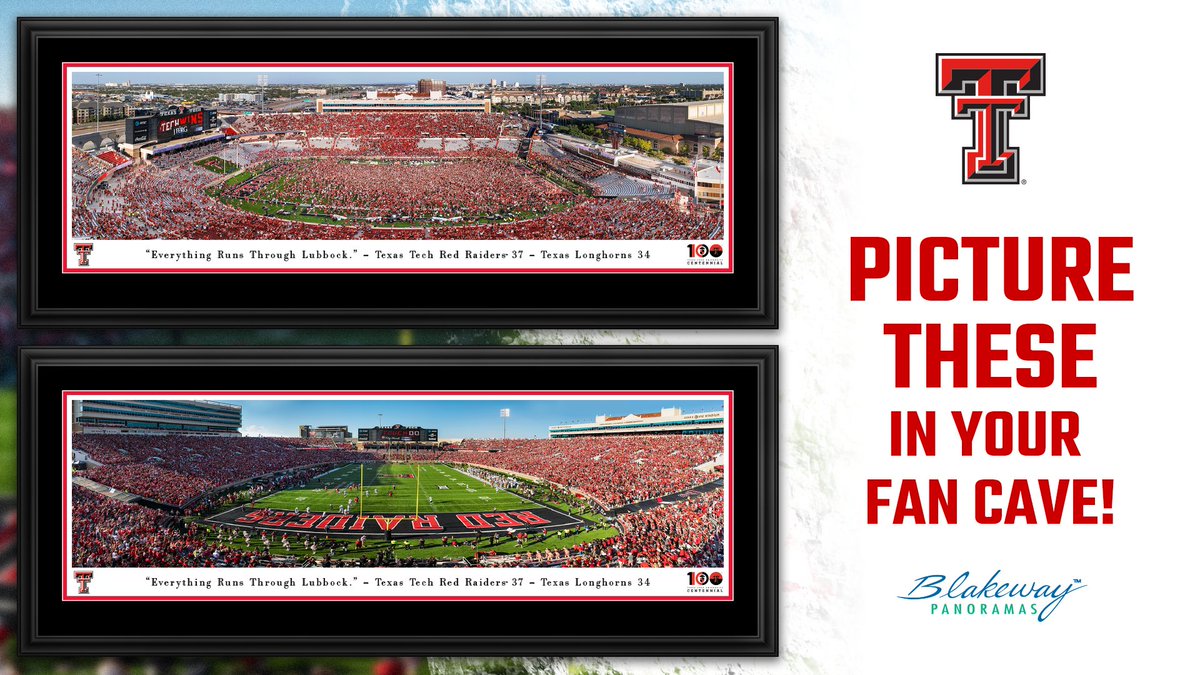 Time to update your Red Raider fan cave!

pano.ly/txt22

#EverythingRunsThroughLubbock #WreckEm