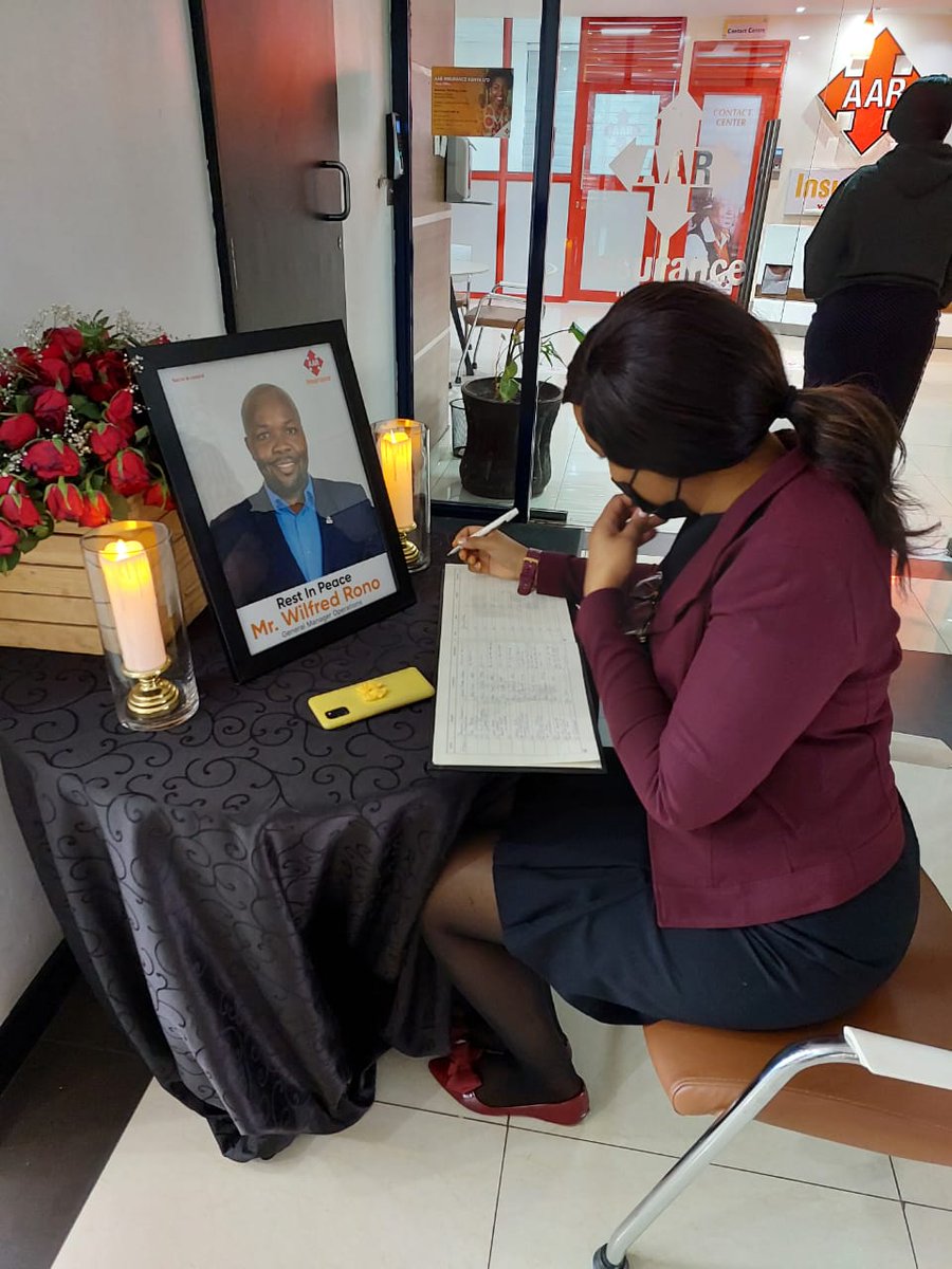 AAR_Insurance's tweet photo. The AAR Insurance Kenya staff mourning the loss of one of our own.
#Standingasone #celebratinglife #sharingmemories https://t.co/XAK9auTXtc