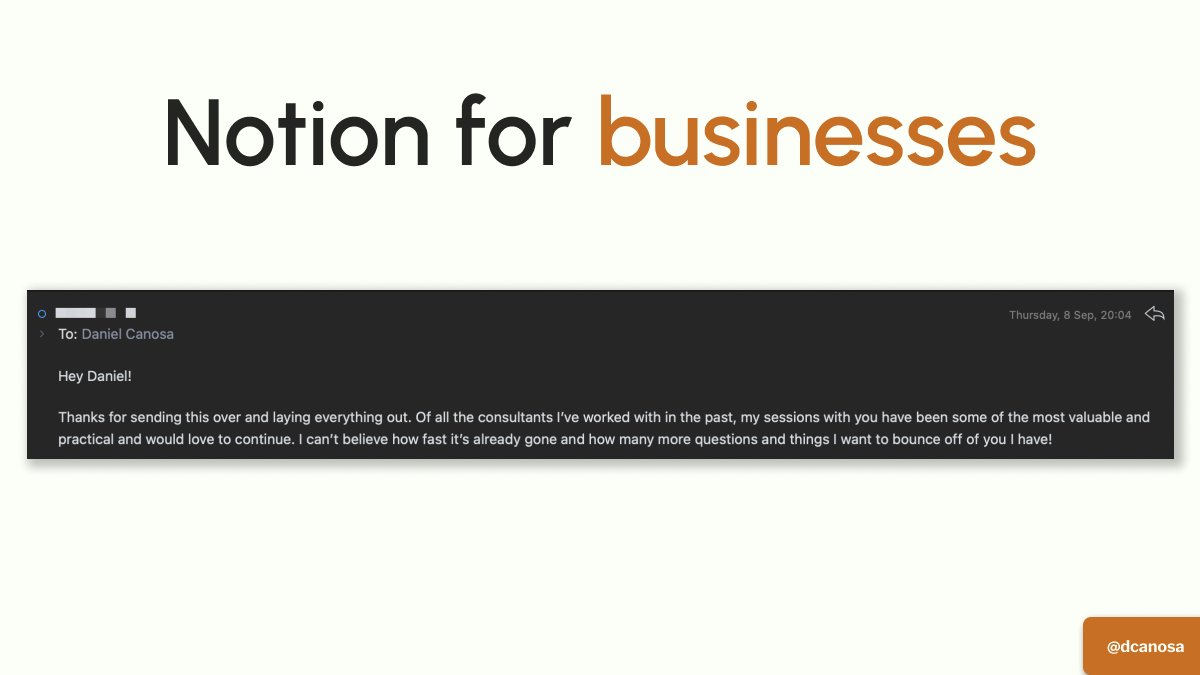 dcanosa's tweet image. After consulting 40+ companies, here are 15 pieces of advice for companies who wanna build their operations in Notion.