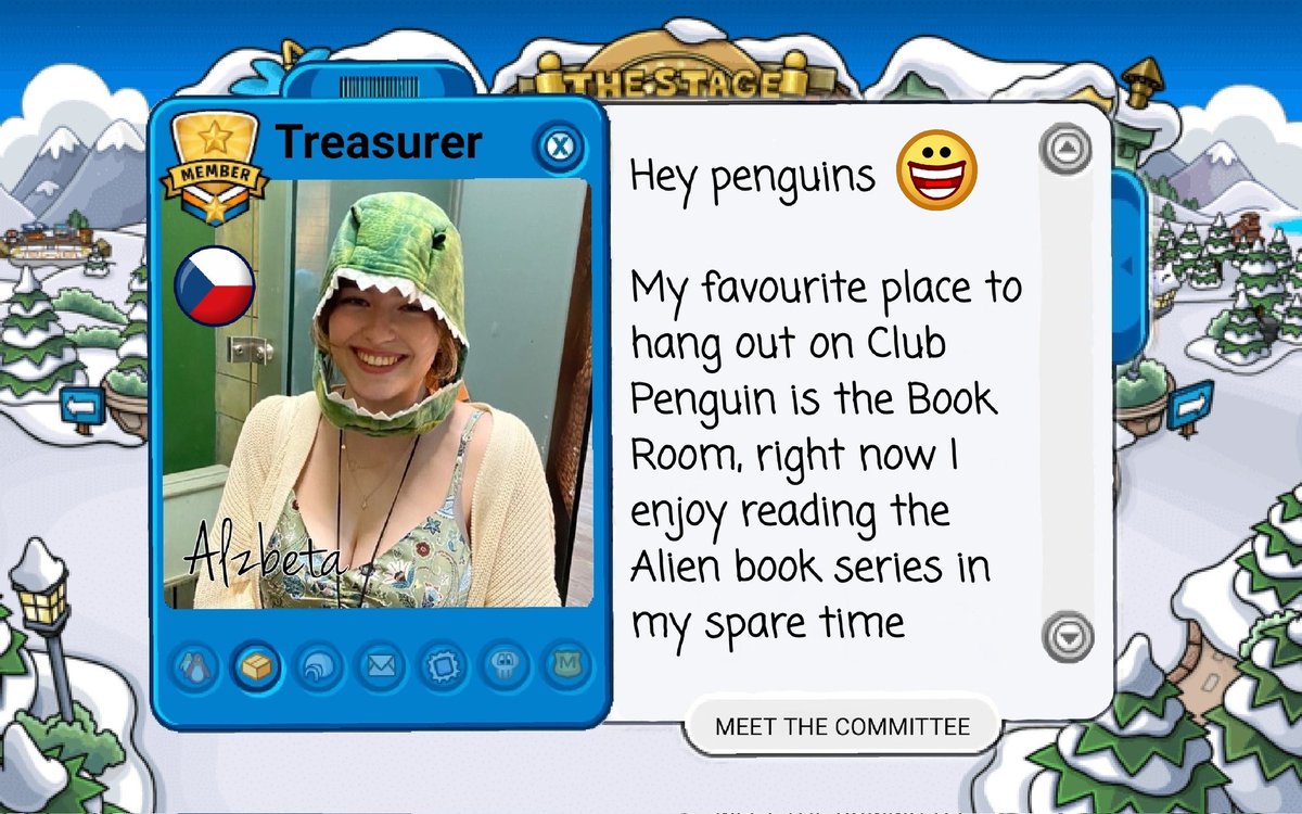 UoGClubPenguin's tweet photo. Meet our Treasurer, Alzbeta https://t.co/zuafJJinQT