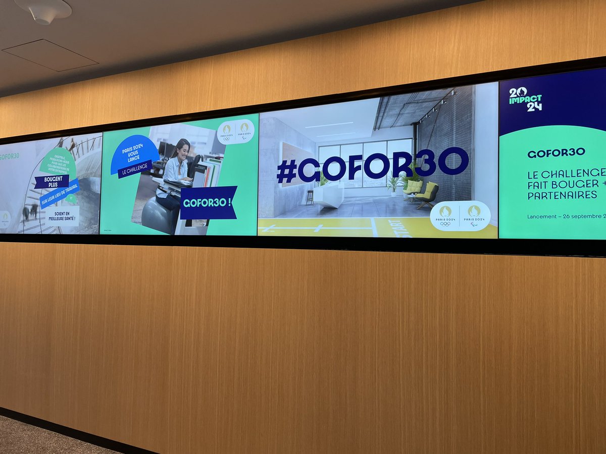 allianzfrance's tweet photo. Allianz France a accueilli ce jour @Paris2024 pour le lancement de son challenge #GoFor30 ! 💪

L’objectif ? Permettre à nos collaborateurs d’inclure davantage d’activité physique et sportive sur leur lieu de travail afin d’améliorer leur bien-être professionnel et leur santé. https://t.co/ftbQBgnpMk