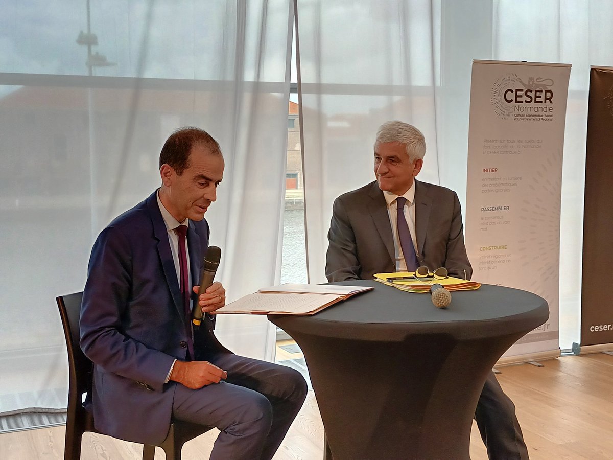 CESER_Normandie's tweet photo. Intervention de Christian Michaut pdt Chambre régionale des comptes de Normandie et @Herve_Morin président @RegionNormandie sur l'évaluation des politiques publiques pour clôturer cette journée https://t.co/XdidUs5bQ7