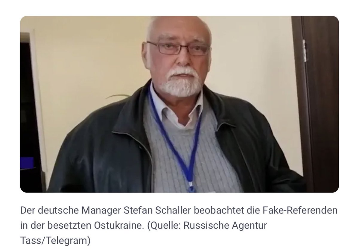 vic_010100's tweet photo. 1. Stefan Schaller, Geschäftsführer beim Unternehmen "Energie Waldeck-Frankenberg" #EWF
Bei den Scheinreferenden tritt er als Putins williger Helfer auf und lobt die Organisation.
#Putinhelfer 👉 #StefanSchaller https://t.co/xokR0hn6gr