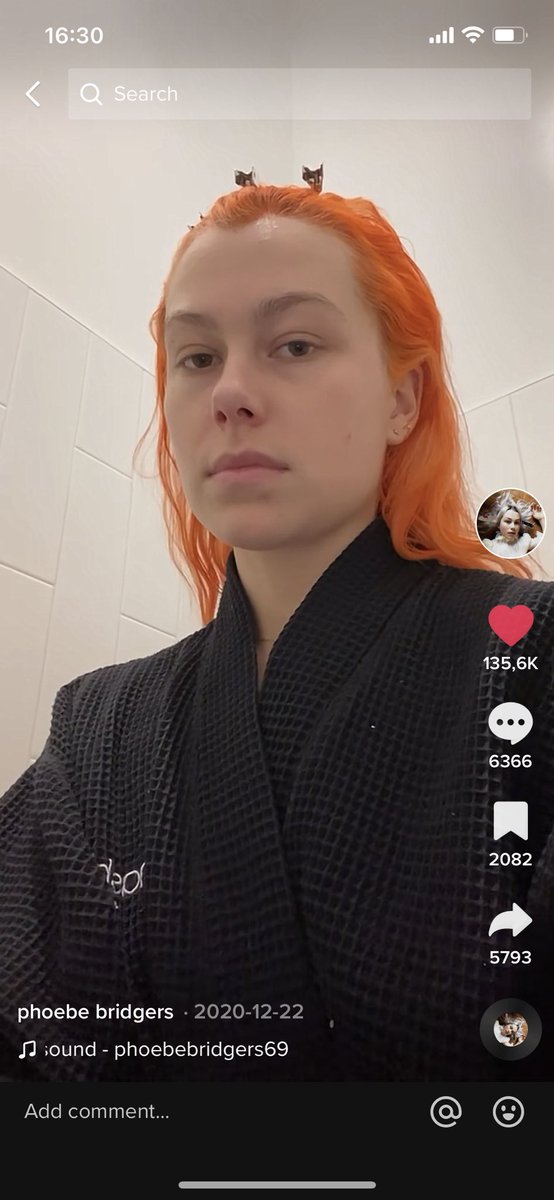 BridgetEAnders's tweet photo. I regret my decision to live in Berlin — every Fall — but this year esp as I start to think about all of the costume opportunities with my freshly orange hair color and realise Phoebe Bridgers iconic TikTok would be a fun costume concept for no one but me here. https://t.co/wGBtnGTMtZ
