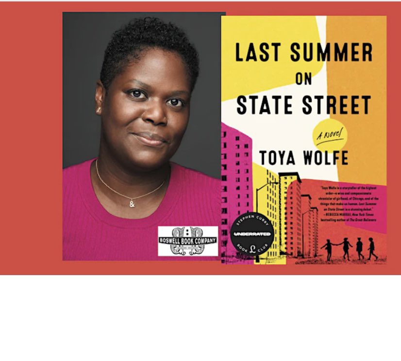 Reading & discussing my novel, Last Summer on State Street at @boswellbooks on Wednesday! Register at toyawolfemke.eventbrite.com Hope to 👀 there!!!