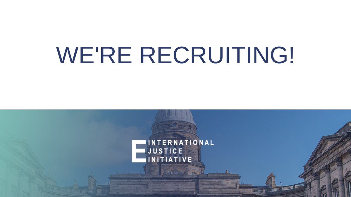 EdinburghIJI's tweet photo. We’re recruiting new Legal Researchers for the 2022/2023 academic year! 

Read more about the position &amp; apply via: https://t.co/fN24Bc8GdT

Application deadline: Friday, September 30, 2022 at 23:59 BST https://t.co/PGz7eBmy9E