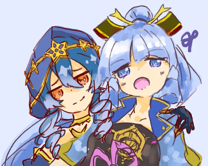 レイラちゃんと綾華ちゃんRkgk#原神 #神里綾華 