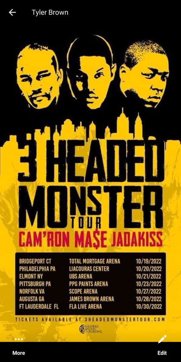 KeysChawn's tweet photo. #Threeheadedmonster @Mr_Camron @mase @Therealkiss #tylerbrown #charlesease #hiphop #rap #nyc @IceBabyButters #dipset #lox https://t.co/De89qW7Sns