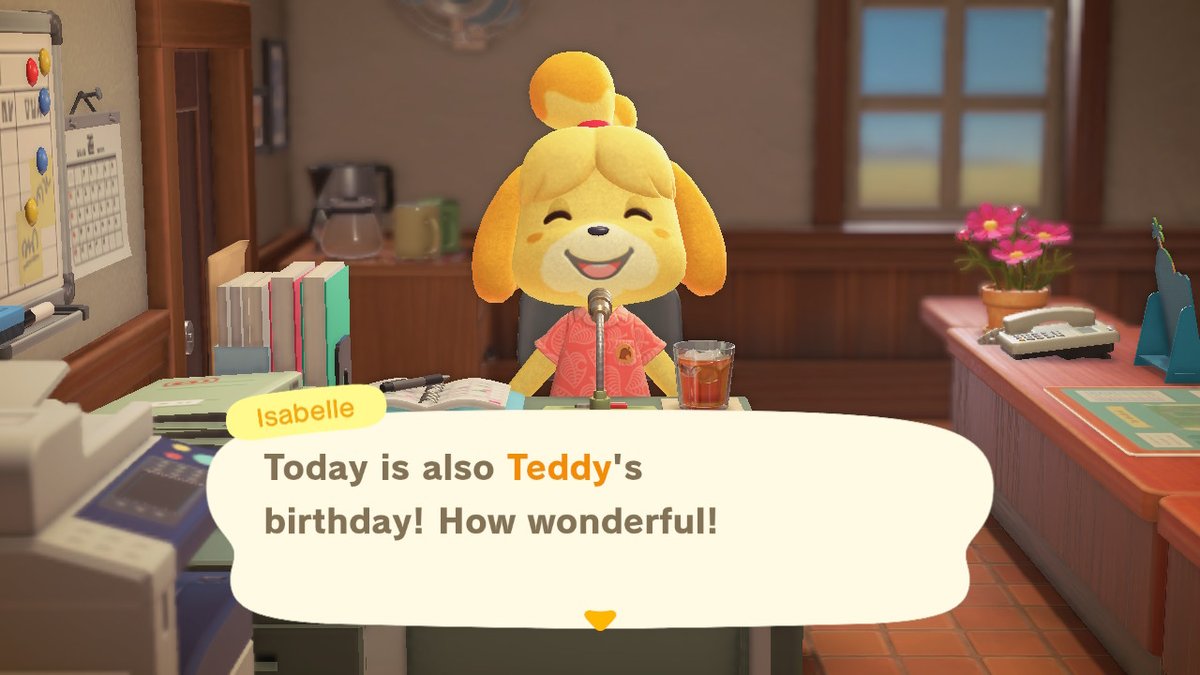 Goobert57's tweet photo. Happy Birthday Teddy! ♥ #AnimalCrossing #ACNH #NintendoSwitch https://t.co/EeJlLF2okh